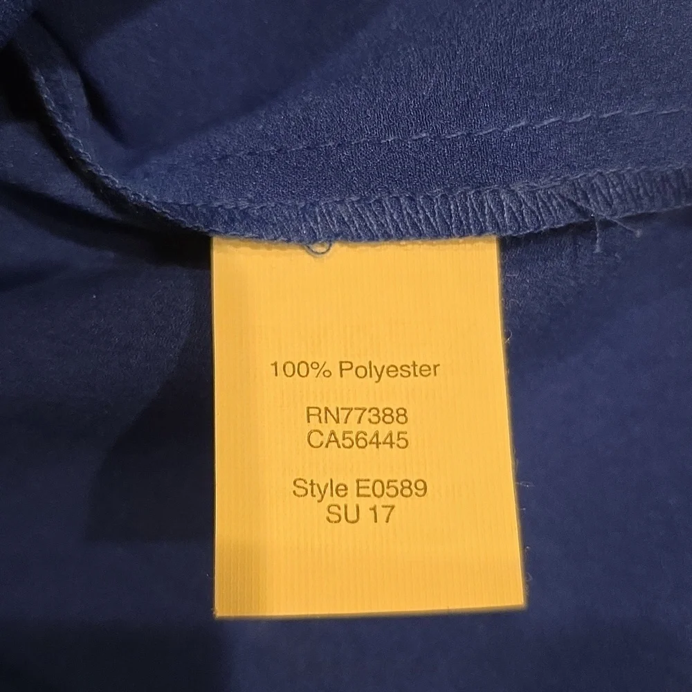 J.Crew-Blue Cap Sleeve Shirttail Top. Size 4